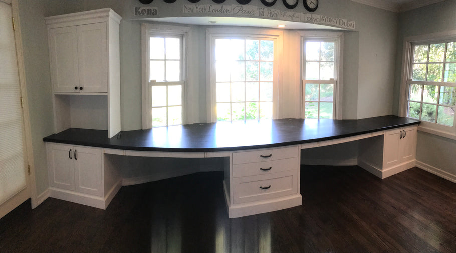 Built-In His and Hers Desk