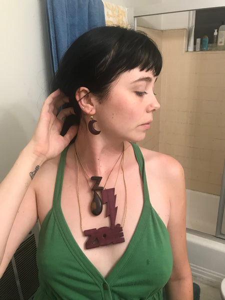 Hand Made Wood Jewelry Pieces