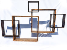 Load image into Gallery viewer, Midcentury Interlocking Box Unit - Zebrawood and Macassar Ebony
